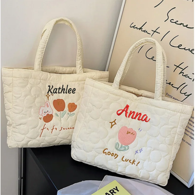 Personalized New Embroidered Little Rabbit Love Handbag Large Capacity Portable Tote Bag Student School Bag Women's Easter
Personalized New Embroidered Little Rabbit Love Handbag Large Capacity Portable Tote Bag Student School Bag Women's Easter