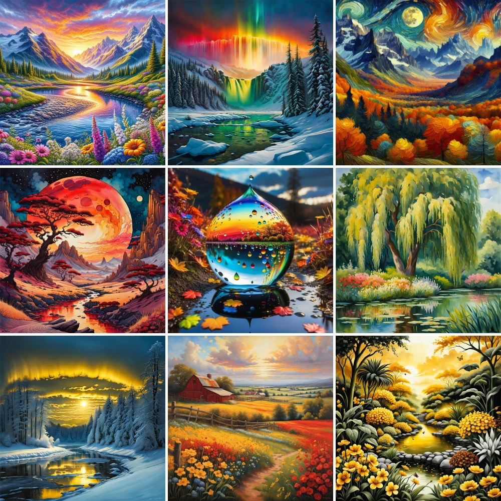 Landscape Fantasy Nature Printed Cross-Stitch Embroidery Patterns Handmade Handiwork Handicraft Craft Sales Design Room Decor
Landscape Fantasy Nature Printed Cross-Stitch Embroidery Patterns Handmade Handiwork Handicraft Craft Sales Design Room Decor