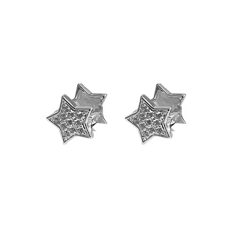 Real 925 Sterling Silver Full Zircon Mini Star Hoop Earrings for Women Minimalist Cute Fine Jewelry Light Luxury Accessories
Real 925 Sterling Silver Full Zircon Mini Star Hoop Earrings for Women Minimalist Cute Fine Jewelry Light Luxury Accessories