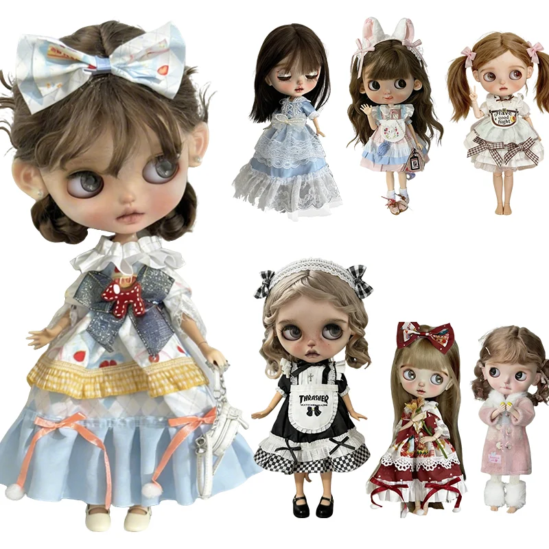 Cute Girl Sweet Dress For Blythe Doll Outfit Clothing Blue Princess Lace Dress Flower Coat Set Clothes BJD Doll 6/1 OB24 OB22
Cute Girl Sweet Dress For Blythe Doll Outfit Clothing Blue Princess Lace Dress Flower Coat Set Clothes BJD Doll 6/1 OB24 OB22