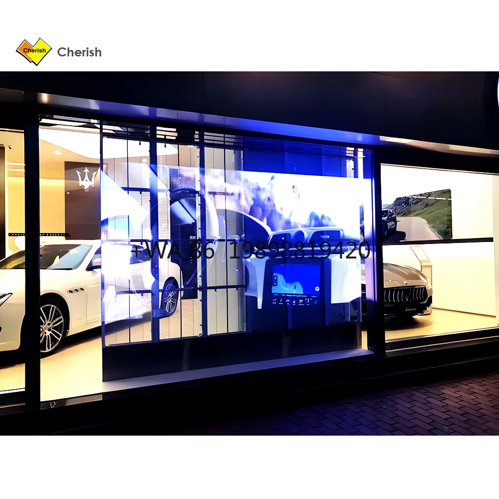 Ultra-Clear Modern Large HD P3.9/7.8 Transparent LED Glass Wall Display Screen for Interior
Ultra-Clear Modern Large HD P3.9/7.8 Transparent LED Glass Wall Display Screen for Interior