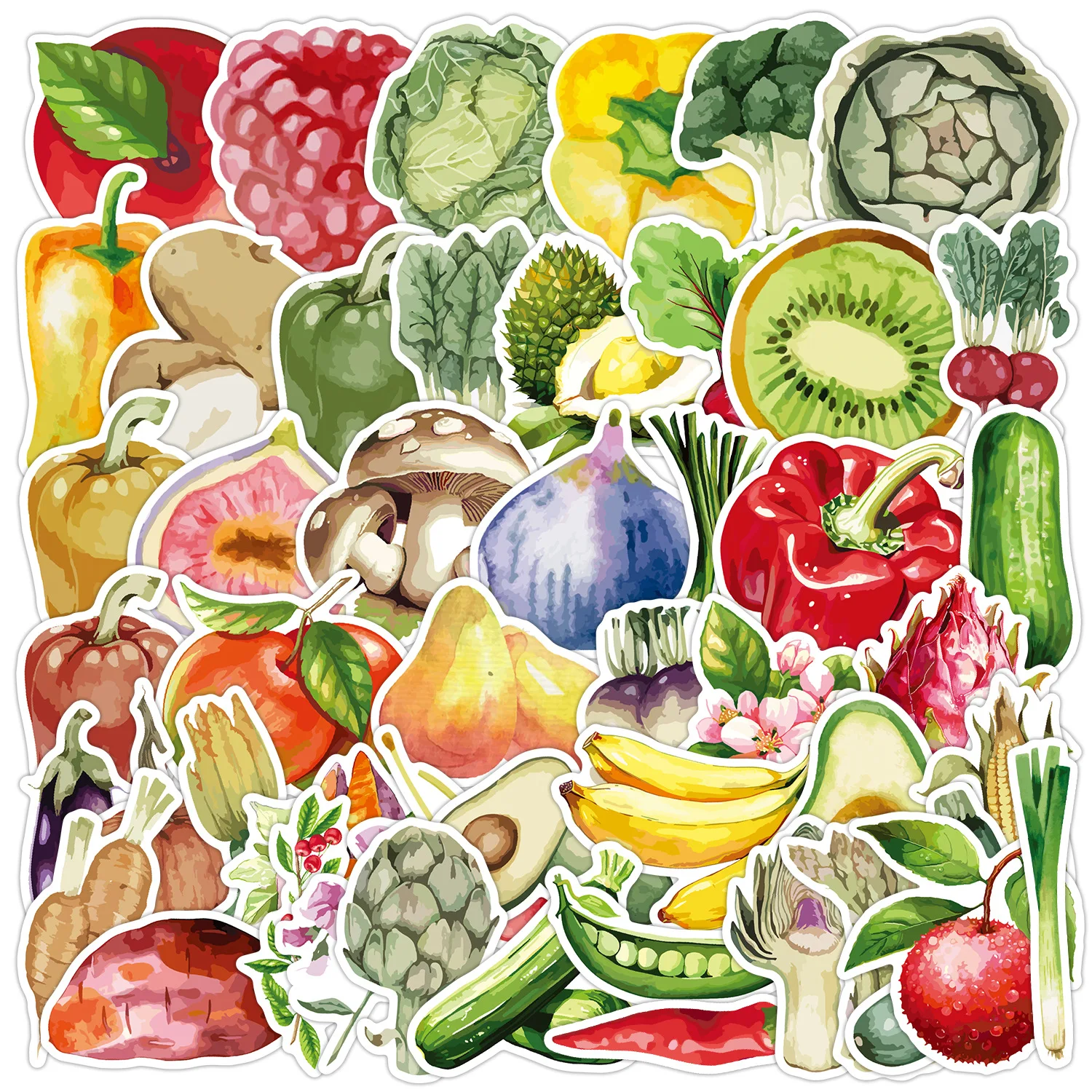 10/30/50PCS New Watercolor Fruits and Vegetables Graffiti Sticker Cute Food Decal For Laptop Phone Guitar Skateboard Kid Toys
10/30/50PCS New Watercolor Fruits and Vegetables Graffiti Sticker Cute Food Decal For Laptop Phone Guitar Skateboard Kid Toys