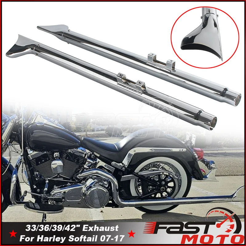 Motorcycle Fishtail Exhaust Muffler For Harley Softail Deluxe EFI FLSTNI Deuce FXSTDI Heritage Classic Engine Exhaust System
Motorcycle Fishtail Exhaust Muffler For Harley Softail Deluxe EFI FLSTNI Deuce FXSTDI Heritage Classic Engine Exhaust System