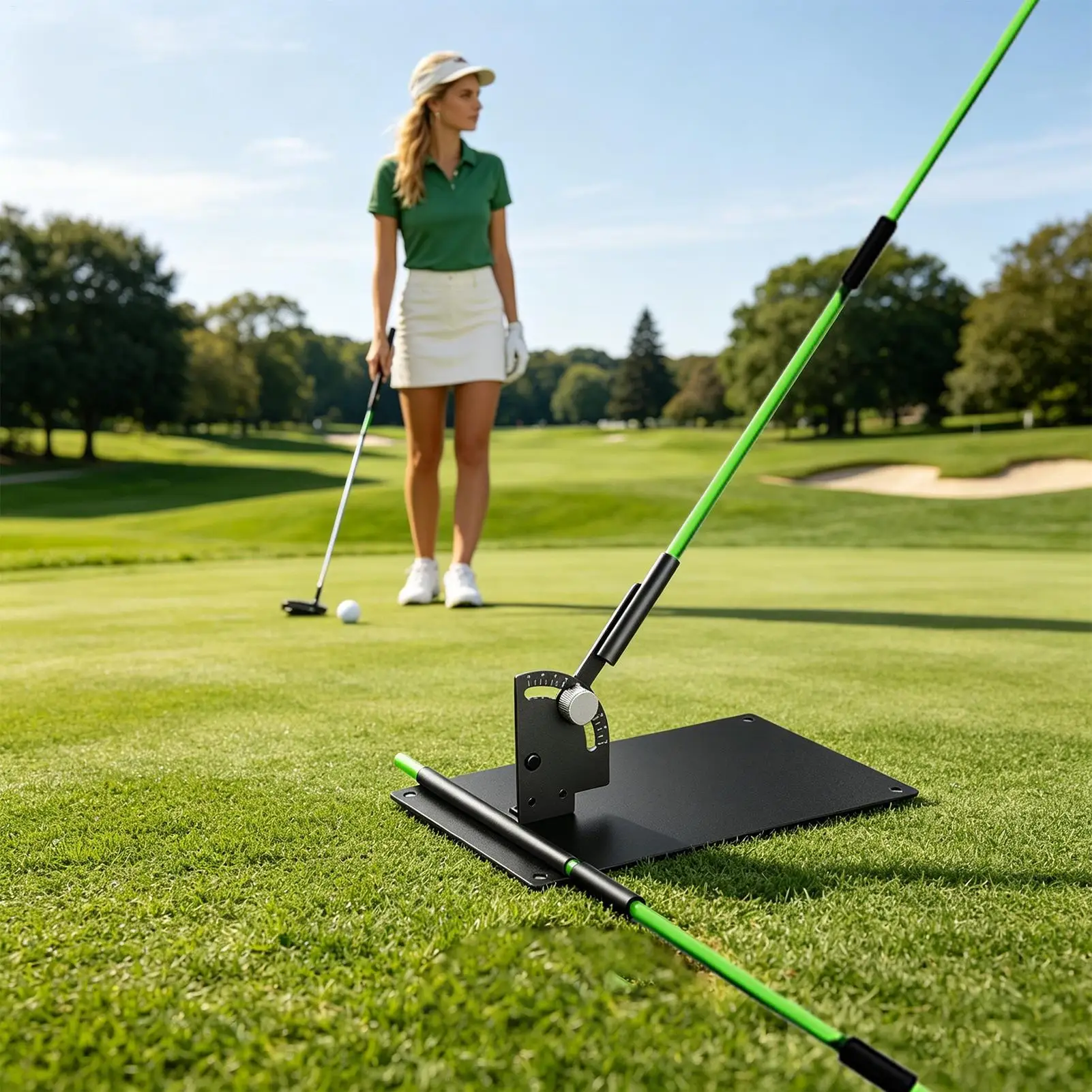 Golf Alignment Sticks Stable Adjustable Foldable Professional Swing Training Aid For All Levels: Beginners To Pros, Adults