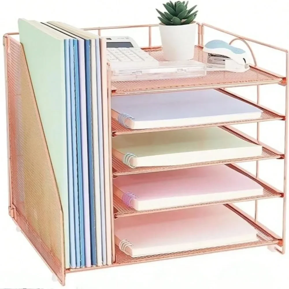 Desk Organizer With File Holder, Letter Tray Paper Organizer
Desk Organizer With File Holder, Letter Tray Paper Organizer