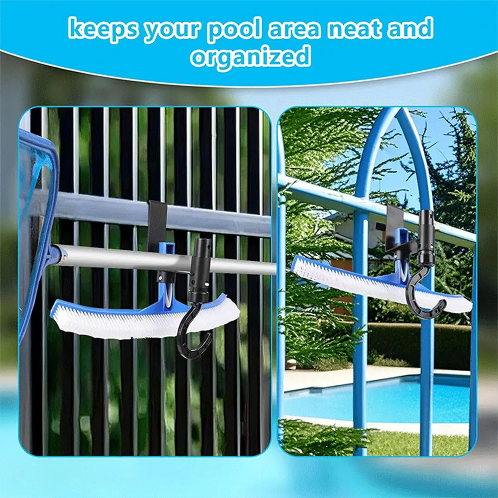 2Pcs Pool Fence Hooks Pool Tool Organizer for Pool Pole Brush Leaf Skimmer Net Vacuum Head
2Pcs Pool Fence Hooks Pool Tool Organizer for Pool Pole Brush Leaf Skimmer Net Vacuum Head
