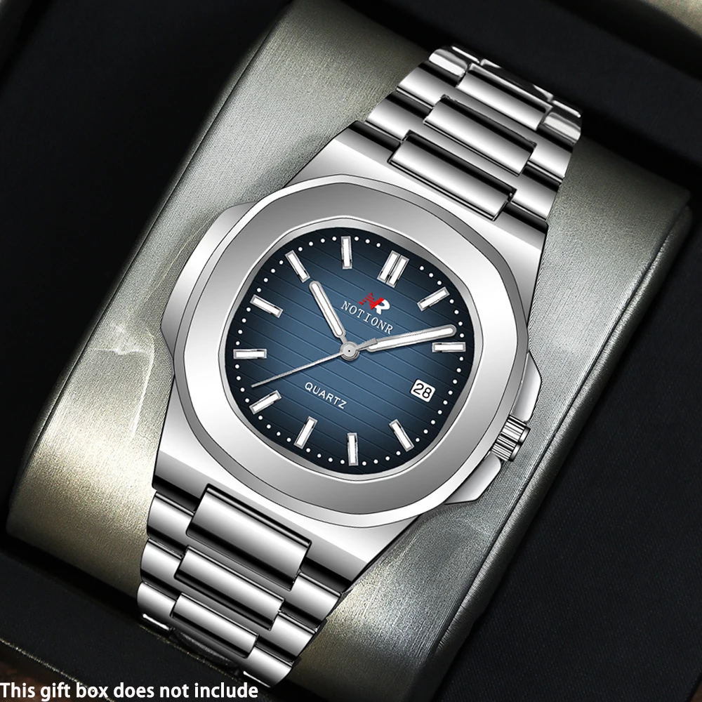 NOTIONR Luxury Business Quartz Watches, Stylish Stainless Steel Men's Wristwatches, Men's Gifts
NOTIONR Luxury Business Quartz Watches, Stylish Stainless Steel Men's Wristwatches, Men's Gifts