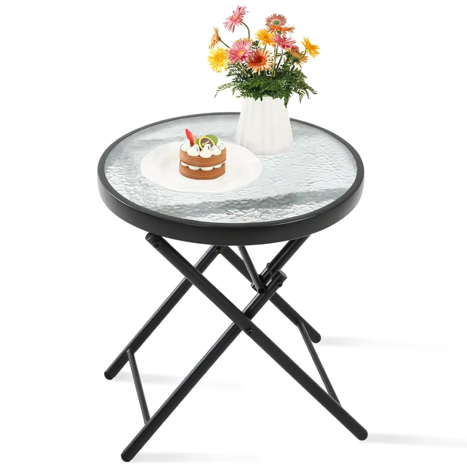 Outdoor Side Tables - Folding Patio End Table with Tempered Glass Tabletop, Portable Bistro Coffee for Porch Yard,, Customized
Outdoor Side Tables - Folding Patio End Table with Tempered Glass Tabletop, Portable Bistro Coffee for Porch Yard,, Customized