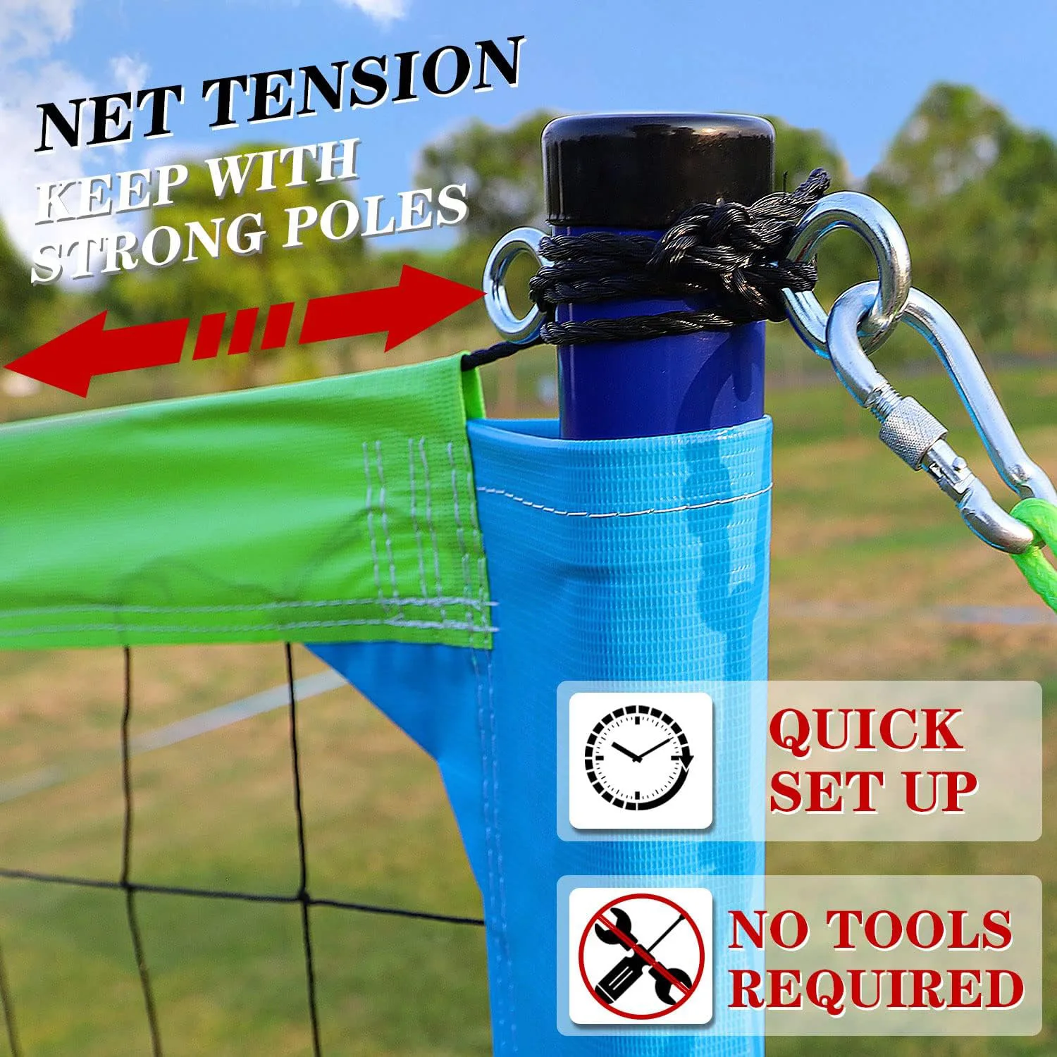 Multifunctional Polyester Volleyball & Badminton Net Adjustable Height Foldable Training Various Colors
Multifunctional Polyester Volleyball & Badminton Net Adjustable Height Foldable Training Various Colors