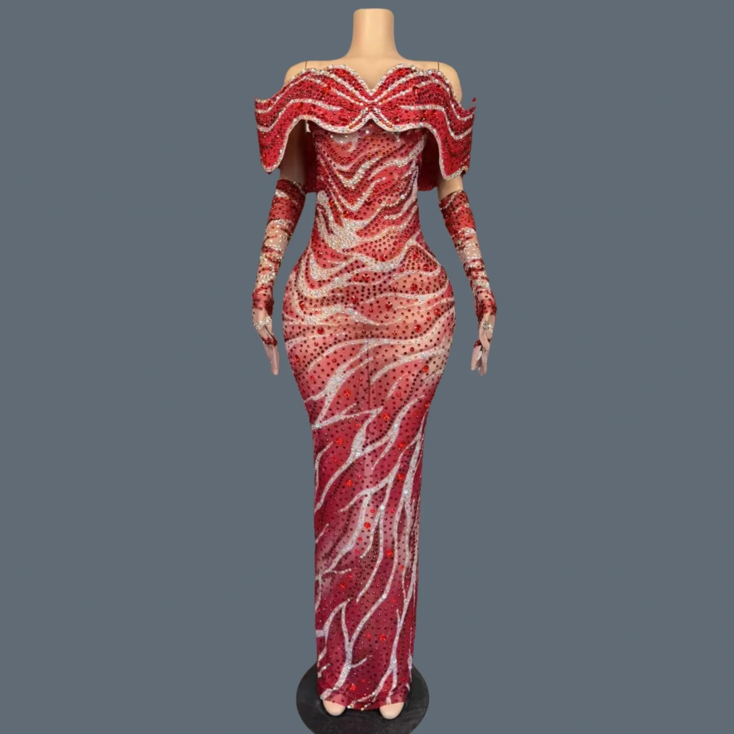 Nightclub Prom Tight Fitting Sexy Long Dresses Sexy Women High-end Couture Sparkly Rhinestone Elegant Evening Gown Suit Aorun
Nightclub Prom Tight Fitting Sexy Long Dresses Sexy Women High-end Couture Sparkly Rhinestone Elegant Evening Gown Suit Aorun