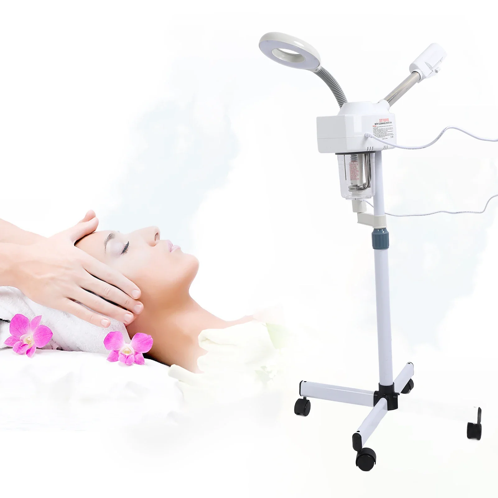 US Professional Facial Steamer 3X Magnifying Lamp Machine Spa Salon Beauty Skin Care Equipment LED Light for Salon SPA
US Professional Facial Steamer 3X Magnifying Lamp Machine Spa Salon Beauty Skin Care Equipment LED Light for Salon SPA