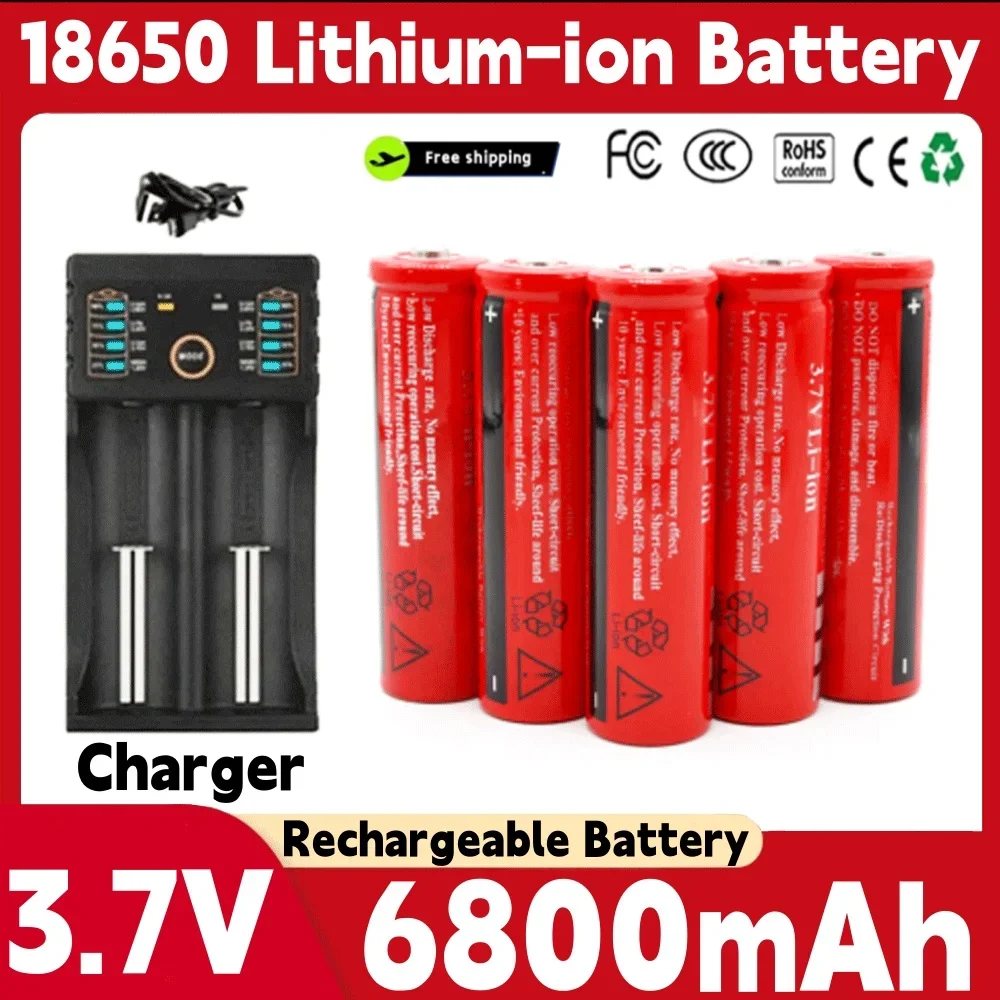 2024 Lithium battery 3.7V 6800mAh 18650 rechargeable battery, suitable for mobile power shavers, keyboards+ Charger
2024 Lithium battery 3.7V 6800mAh 18650 rechargeable battery, suitable for mobile power shavers, keyboards+ Charger