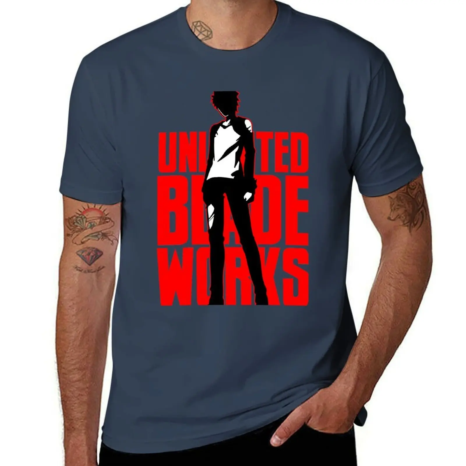 Emiya Shirou Unlimited Blade Works T-Shirt Utility Casual Work T-Shirt
Emiya Shirou Unlimited Blade Works T-Shirt Utility Casual Work T-Shirt