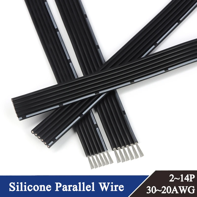 1~50m Fexible Silicone Parallel Wire 2P/4P/6P/8P/10P Ultra Soft 30/28/26/24/22/20AWG High Temperature Resistant Copper Cable
1~50m Fexible Silicone Parallel Wire 2P/4P/6P/8P/10P Ultra Soft 30/28/26/24/22/20AWG High Temperature Resistant Copper Cable