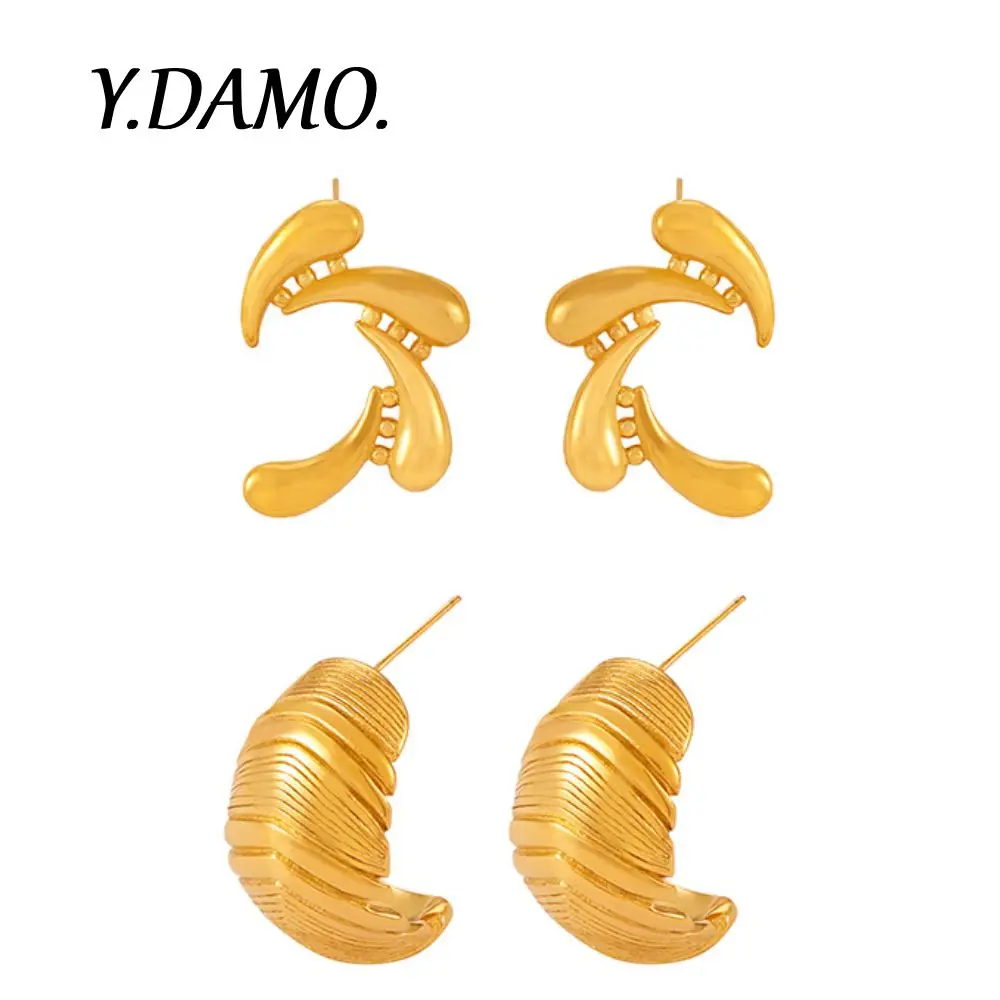 Damo Minimalist Stud Earrings Gold Silver Color Stainless Steel Women Jewelry Design Luxury Earrings Quality Gift For Girlfriend
Damo Minimalist Stud Earrings Gold Silver Color Stainless Steel Women Jewelry Design Luxury Earrings Quality Gift For Girlfriend