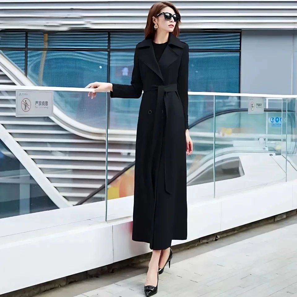 Trench Coat Women 2023 Spring Autumn New Fashion Slim All-match Windbreaker Jacket Female Over Knee Large size Long Ouerwear
Trench Coat Women 2023 Spring Autumn New Fashion Slim All-match Windbreaker Jacket Female Over Knee Large size Long Ouerwear
