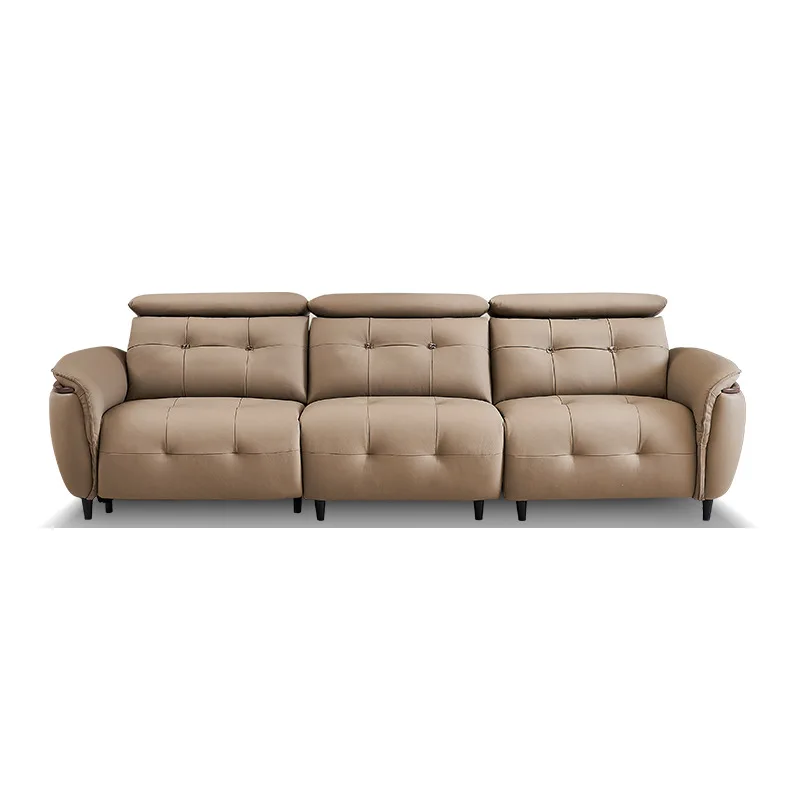 Italian light luxury minimalist leather electric sofa zero against the wall small apartment three-seat straight row electric fun
Italian light luxury minimalist leather electric sofa zero against the wall small apartment three-seat straight row electric fun