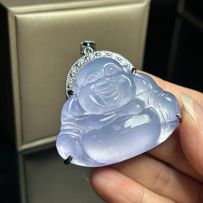 Natural High Ice Light Purple Buddha Gong Pendant, Fashionable and Elegant Daily Necklace
Natural High Ice Light Purple Buddha Gong Pendant, Fashionable and Elegant Daily Necklace