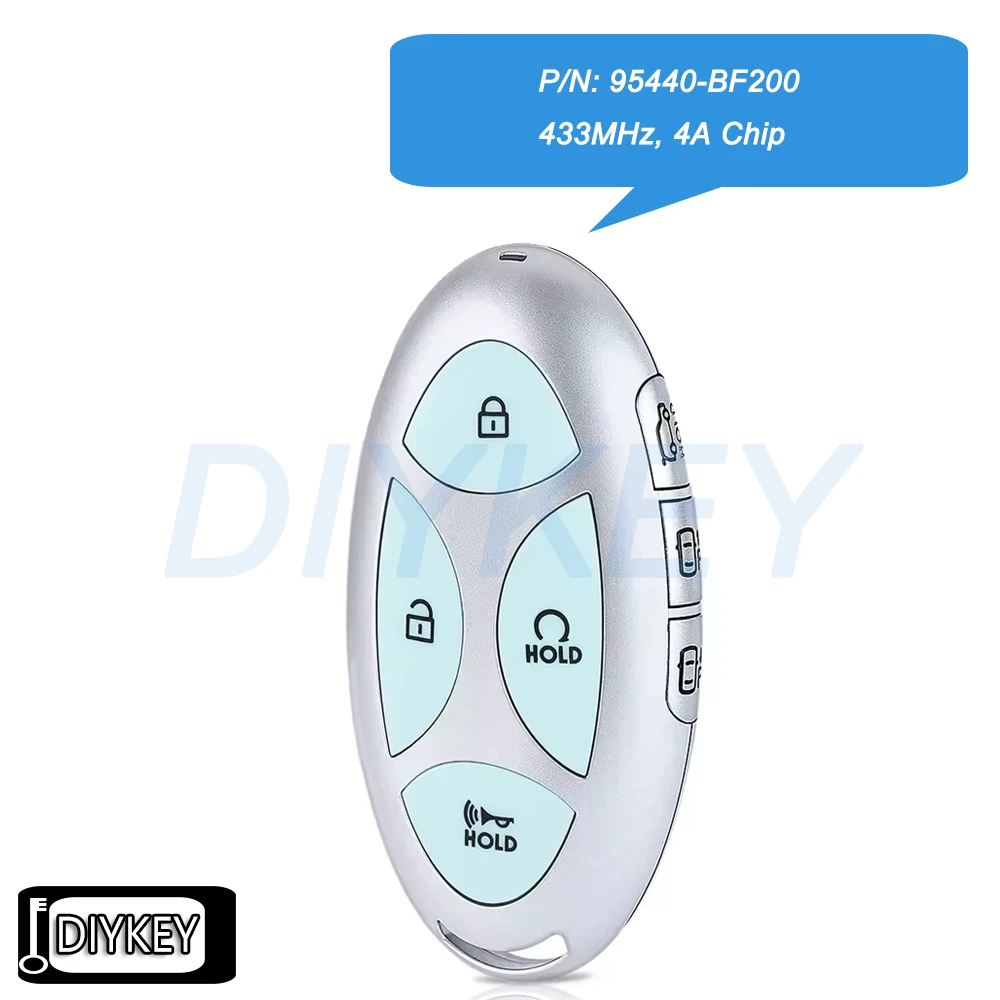 4+3 7 Buttons Smart Remote Car Key Fob 433MHz 4A Chip for Hyundai Kona 2024 P/N: 95440-BF200 FCC ID: TQ8-FOB-4F61M43
4+3 7 Buttons Smart Remote Car Key Fob 433MHz 4A Chip for Hyundai Kona 2024 P/N: 95440-BF200 FCC ID: TQ8-FOB-4F61M43