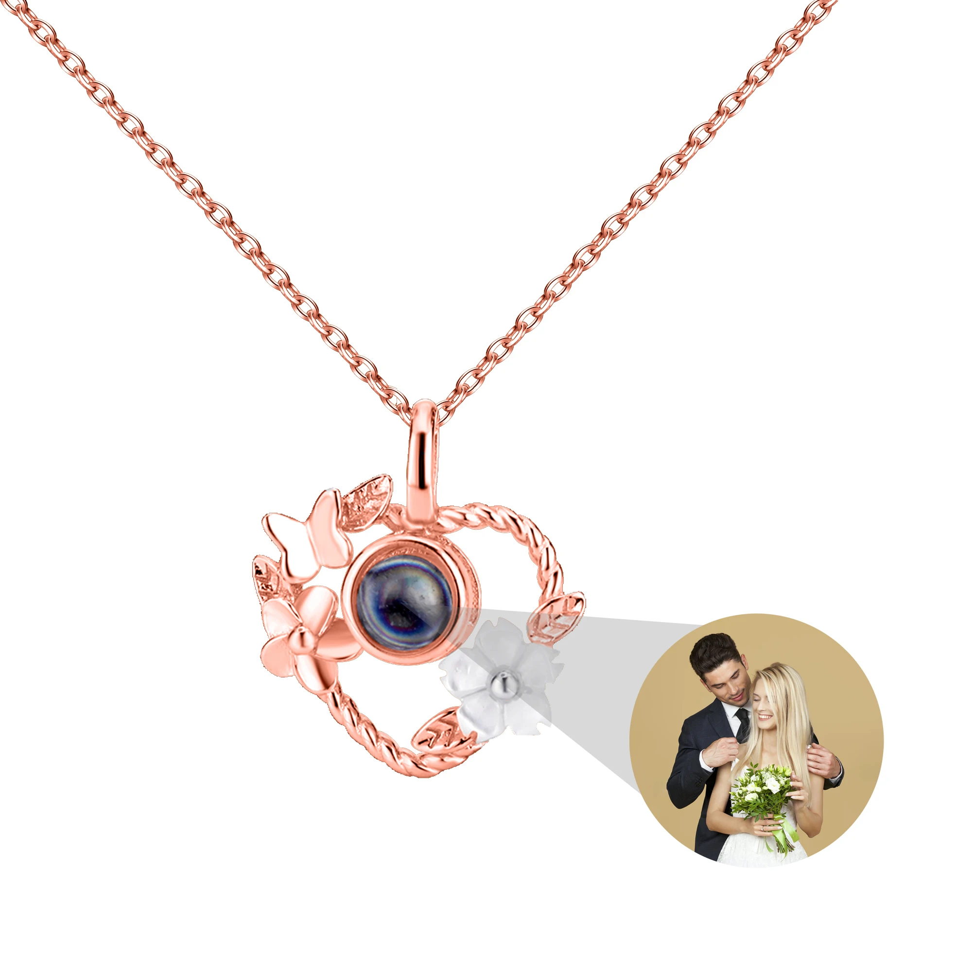 Fashion Flower Heart Pendant Women Custom Photo Necklaces Personalized Jewelry 925 Sliver 100 Language I Love You Necklace
Fashion Flower Heart Pendant Women Custom Photo Necklaces Personalized Jewelry 925 Sliver 100 Language I Love You Necklace