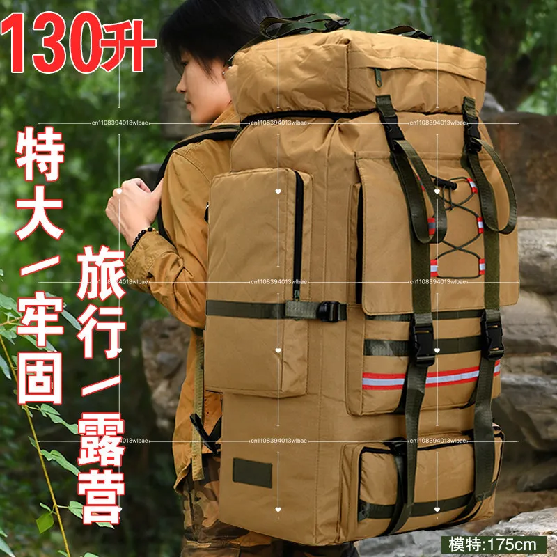 Outdoor 130L Large Capacity Camo Travel Bag Waterproof Hiking Camping Backpack
Outdoor 130L Large Capacity Camo Travel Bag Waterproof Hiking Camping Backpack