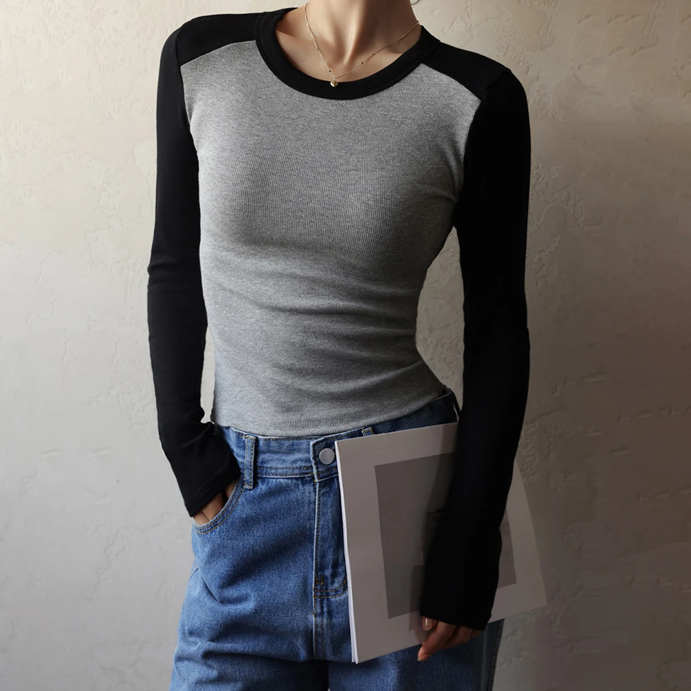 Casual Outfit Contrast Color Top Casual Base Shirt Black Cotton Fabric Long Sleeve Style Microelasticity Fabric
Casual Outfit Contrast Color Top Casual Base Shirt Black Cotton Fabric Long Sleeve Style Microelasticity Fabric