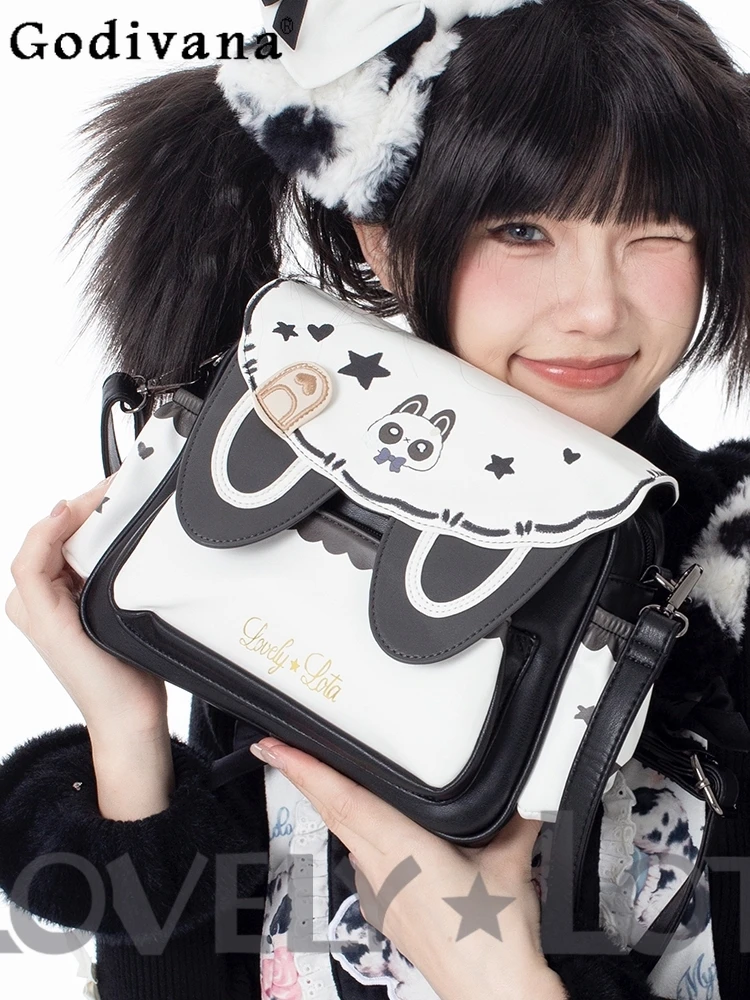 Оригинальная сумка через плечо в стиле Лолита с милыми ушками кролика, японская повседневная универсальная сумка для студентов, сумка-мессенджер.
Оригинальная сумка через плечо в стиле Лолита с милыми ушками кролика, японская повседневная универсальная сумка для студентов, сумка-мессенджер.