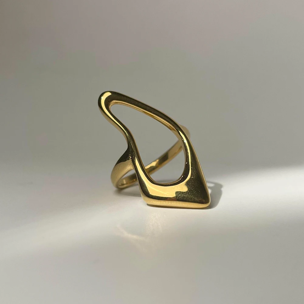 Minimalist Irregular Geometric Shape Ring for Women Stainless Steel Gold Color Finger Ring Fashion Waterproof Party Jewelry
Minimalist Irregular Geometric Shape Ring for Women Stainless Steel Gold Color Finger Ring Fashion Waterproof Party Jewelry