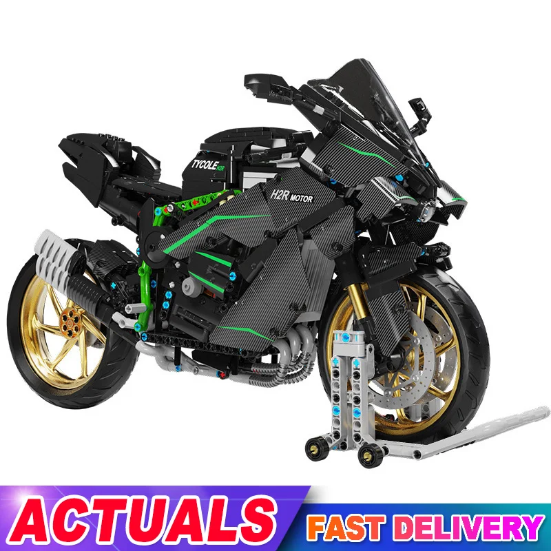 1858pcs 1:5 Technical City Motorcycle Car Model Building Blocks MOC Racing Motobike Vehicles Bricks Toy for Children Gifts T4019
1858pcs 1:5 Technical City Motorcycle Car Model Building Blocks MOC Racing Motobike Vehicles Bricks Toy for Children Gifts T4019