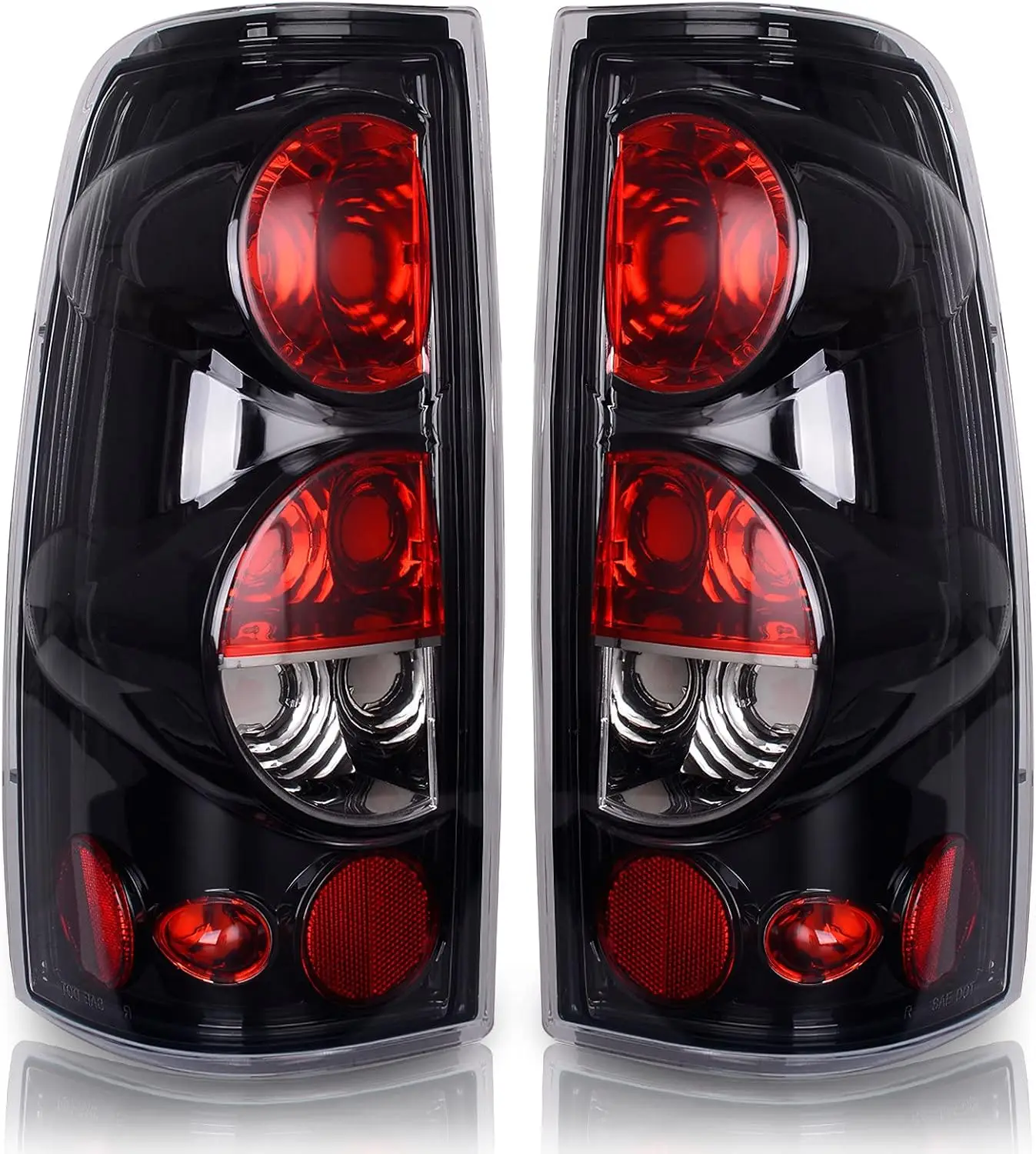 Tail Lights Assembly for 1999-2002 Chevy Silverado 1500 2500, GMC Sierra 1500 2500, Clear Lens
Tail Lights Assembly for 1999-2002 Chevy Silverado 1500 2500, GMC Sierra 1500 2500, Clear Lens