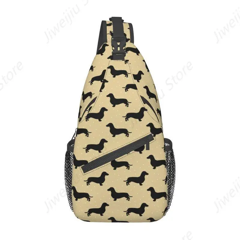 Cool Short Hair Dachshund Cream Pattern Sausage Dog Crossbody Sling Backpack Men Wiener Shoulder Chest Bag for Traveling
Cool Short Hair Dachshund Cream Pattern Sausage Dog Crossbody Sling Backpack Men Wiener Shoulder Chest Bag for Traveling