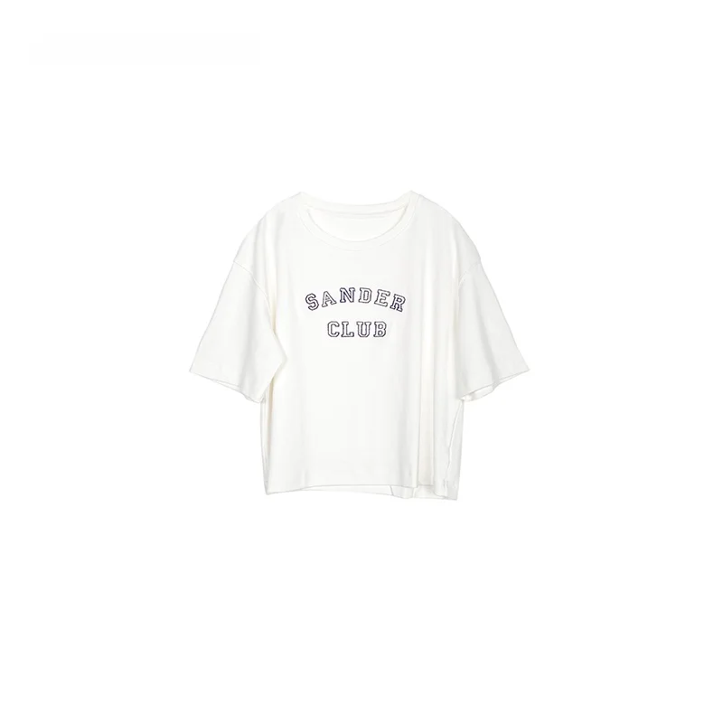 OrdinaryTimes Корейская простая футболка с вышивкой, повседневная, свободного кроя, с коротким рукавом, хлопковая, женская, летняя, топ
OrdinaryTimes Корейская простая футболка с вышивкой, повседневная, свободного кроя, с коротким рукавом, хлопковая, женская, летняя, топ