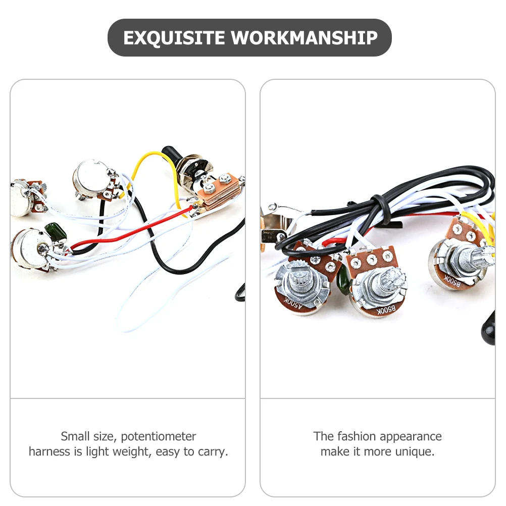 Head Shake Switch Electric Guitar Wiring Harness Metal Potentiometer Control Parts Accessories Durable Fashion Small
Head Shake Switch Electric Guitar Wiring Harness Metal Potentiometer Control Parts Accessories Durable Fashion Small
