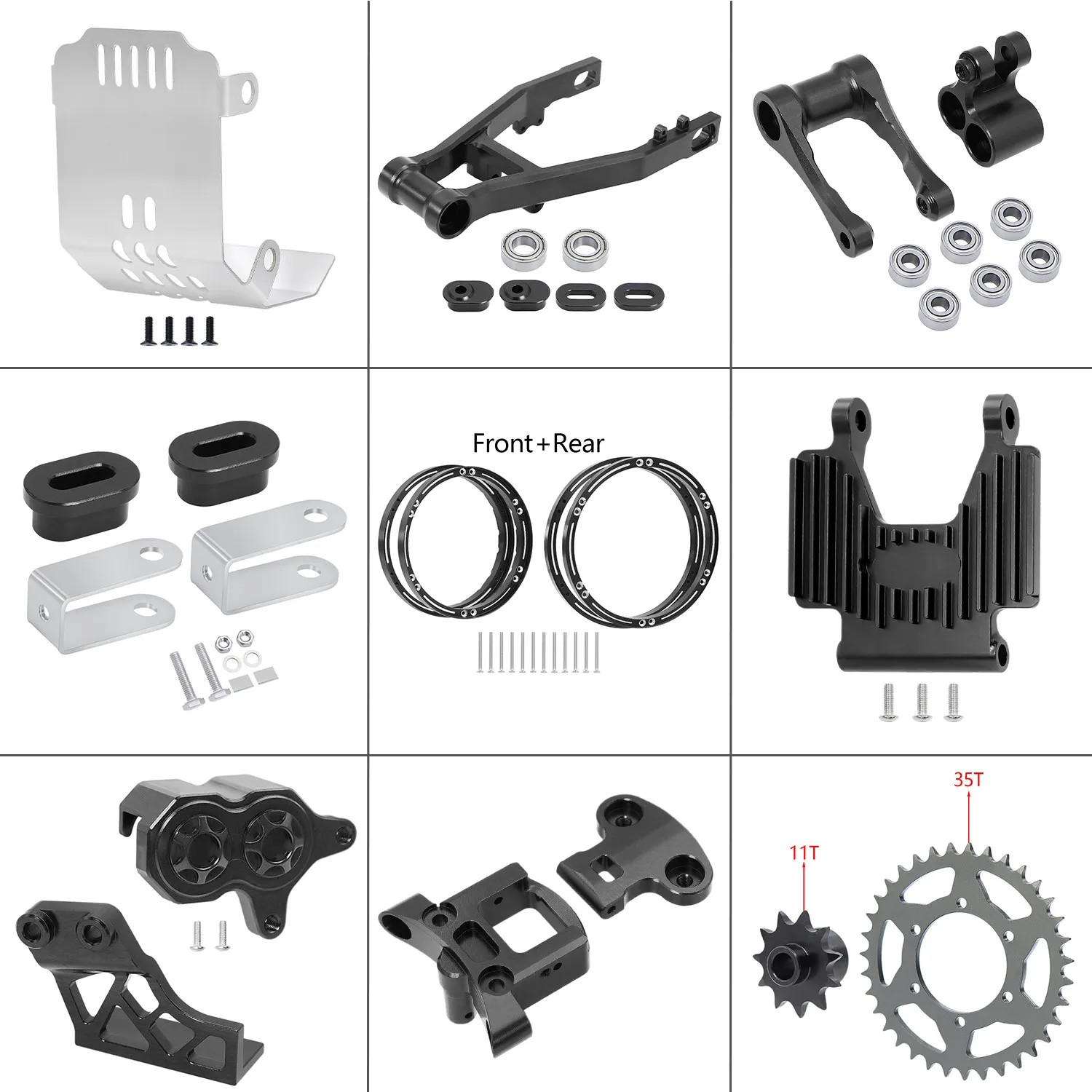 Защита для мотоцикла LOSI 1/4 Promoto-MX: радиатор, заднее крыло, регулятор обода колеса
Защита для мотоцикла LOSI 1/4 Promoto-MX: радиатор, заднее крыло, регулятор обода колеса