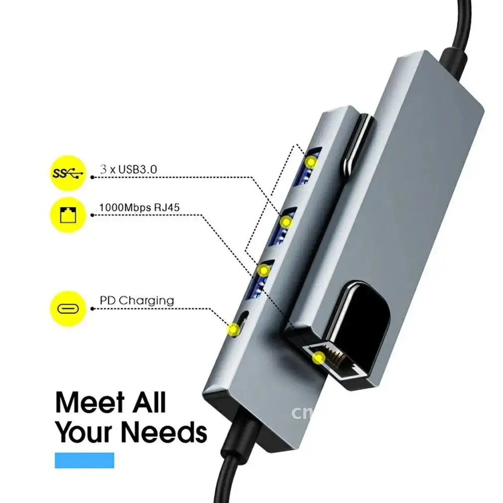 Gigabit LAN HDMI-compatible USB2.0 Adapter Dock 5 /4 in 1 Adapter PD Charging Readable Card for Macbook Pro/Air M1 USB C Hub
Gigabit LAN HDMI-compatible USB2.0 Adapter Dock 5 /4 in 1 Adapter PD Charging Readable Card for Macbook Pro/Air M1 USB C Hub