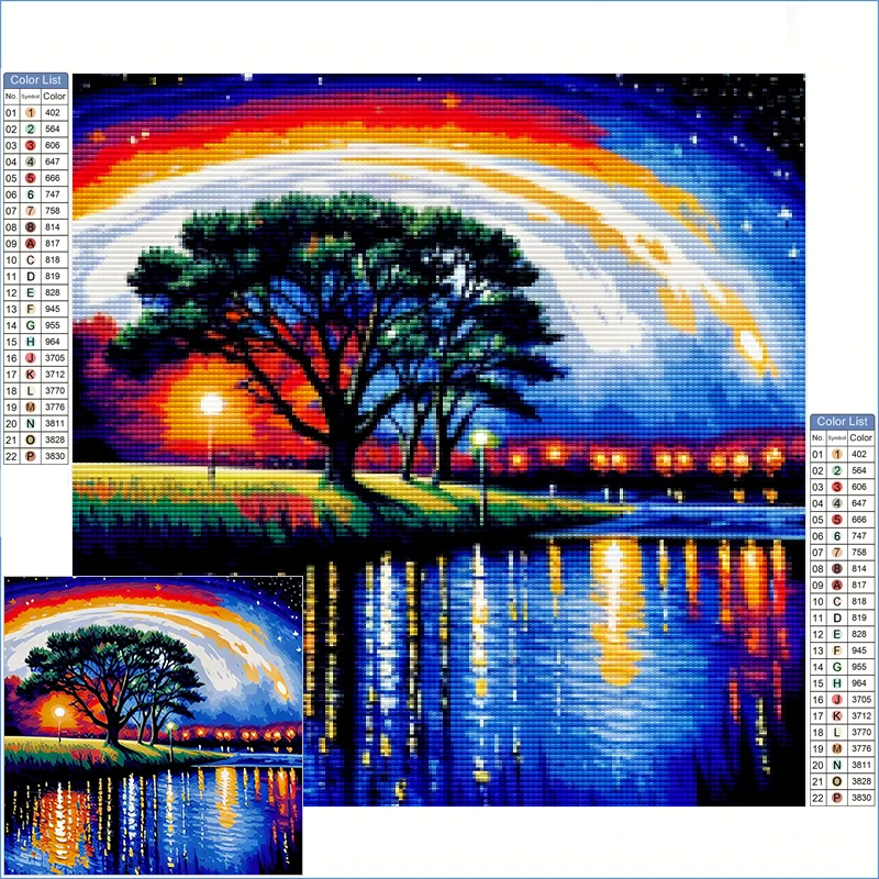 Diamond Art Painting Trees And Street Lamps At Night Diamond Painting Kits Colorful Lake Landscape Stitch Items Home Decor Items
Diamond Art Painting Trees And Street Lamps At Night Diamond Painting Kits Colorful Lake Landscape Stitch Items Home Decor Items