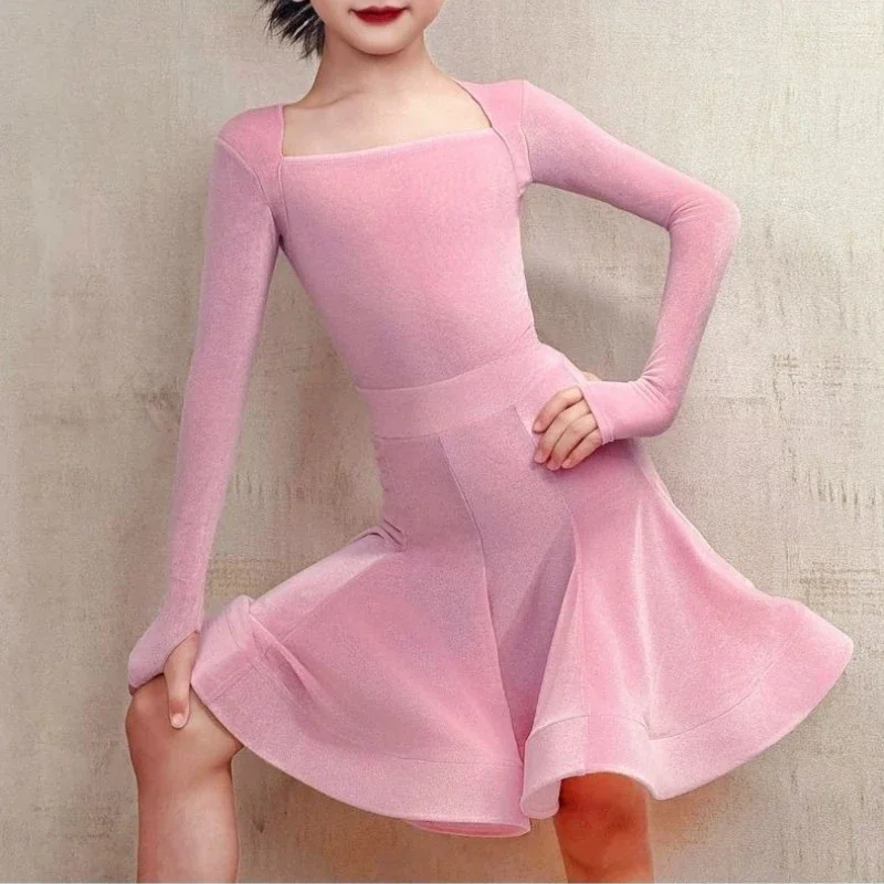 Latin Dance Dress for Girls Long Sleeves Set Stage Professiona Suit Childrens Rumba Cha Cha Tango Dance Winnter Autumn Dancewear
Latin Dance Dress for Girls Long Sleeves Set Stage Professiona Suit Childrens Rumba Cha Cha Tango Dance Winnter Autumn Dancewear