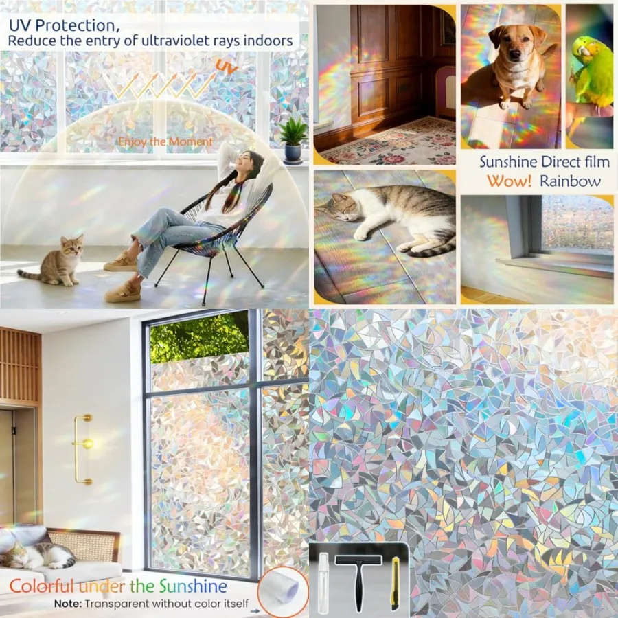 Window Privacy Film Window Coloring Colored Glass Film UV Blocking Glass Stickers Thermal Insulation Home Windows 23.6 x 78.7 I
Window Privacy Film Window Coloring Colored Glass Film UV Blocking Glass Stickers Thermal Insulation Home Windows 23.6 x 78.7 I