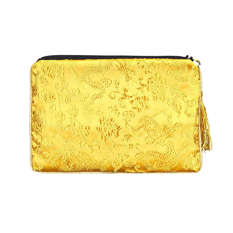 2 pcs Tassel Travel Large Zipper Makeup Jewelry Pouch Coin Purses Chinese Silk Brocade Gift Bags Cosmetic Packaging
2 pcs Tassel Travel Large Zipper Makeup Jewelry Pouch Coin Purses Chinese Silk Brocade Gift Bags Cosmetic Packaging