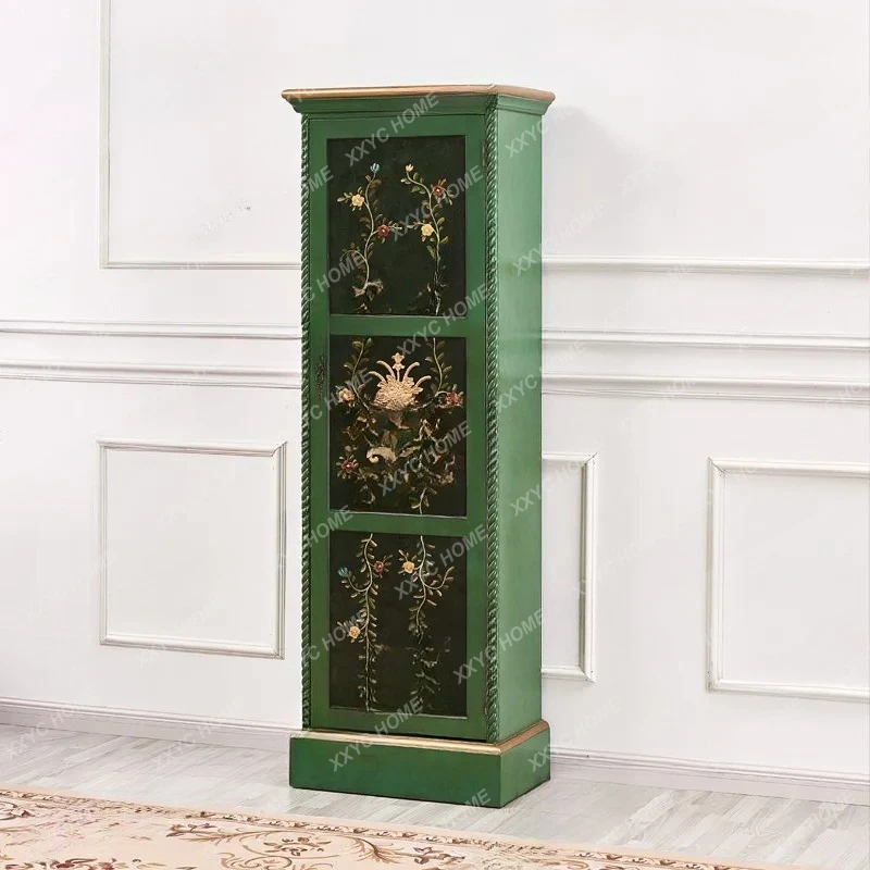 Q Golden emerald narrow shoe cabinet high vertical large capacity light luxury gold-painted relief storage cabinet with mirror
Q Golden emerald narrow shoe cabinet high vertical large capacity light luxury gold-painted relief storage cabinet with mirror