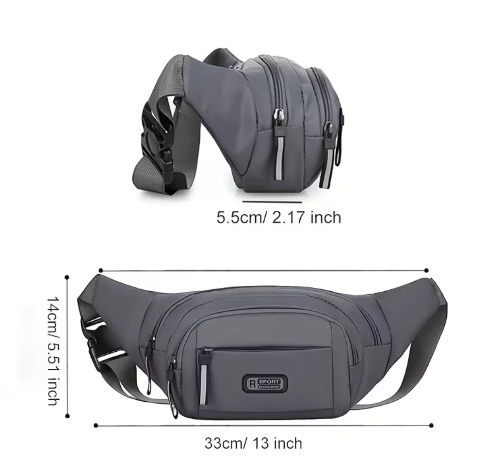 Многофункциональная поясная сумка, модная мужская сумка через плечо, легкая спортивная сумка для телефона для поездок на работу.
Многофункциональная поясная сумка, модная мужская сумка через плечо, легкая спортивная сумка для телефона для поездок на работу.