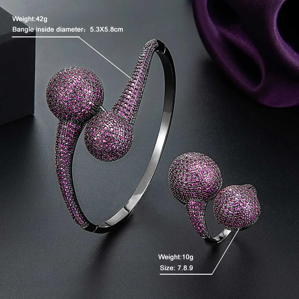 Zlxgirl Luxury Disco Ball African Bangle Ring Fashion Jewelry Sets for Women Wedding Engagement bangle set free bags
Zlxgirl Luxury Disco Ball African Bangle Ring Fashion Jewelry Sets for Women Wedding Engagement bangle set free bags