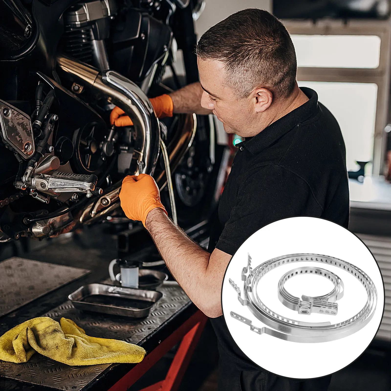 5Pairs Boot Clamp Heavy Duty Stainless Steel Shaft Axle Adjustable Joint Boot Crimp Clamp for Car Accessories
5Pairs Boot Clamp Heavy Duty Stainless Steel Shaft Axle Adjustable Joint Boot Crimp Clamp for Car Accessories