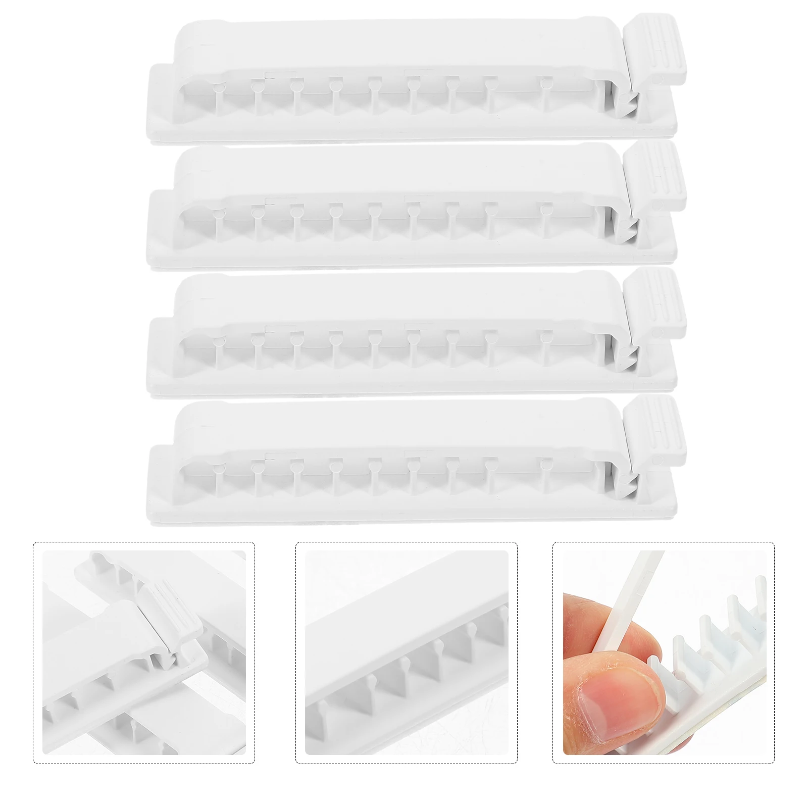 4 Pcs Adhesive Wire Holder Management Cords Organizer Universal Wires White Holders for Cables Storage
4 Pcs Adhesive Wire Holder Management Cords Organizer Universal Wires White Holders for Cables Storage
