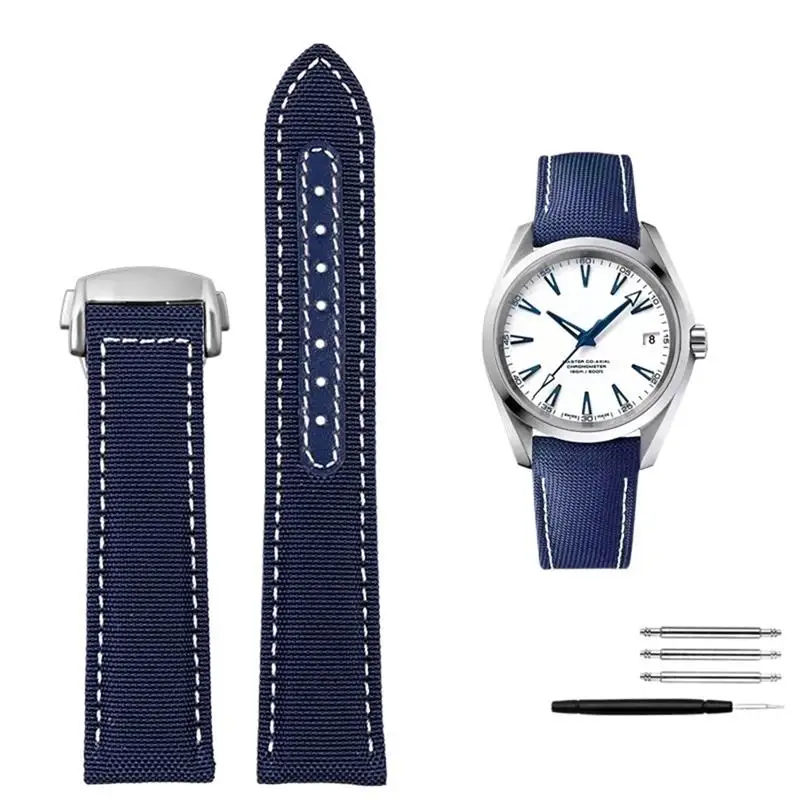 Нейлоновый кожаный ремешок ONECMN высокой плотности для Omega New Seamaster 300 Super Master AT150 тканевый кожаный мужской ремешок AQUA TERRA
Нейлоновый кожаный ремешок ONECMN высокой плотности для Omega New Seamaster 300 Super Master AT150 тканевый кожаный мужской ремешок AQUA TERRA
