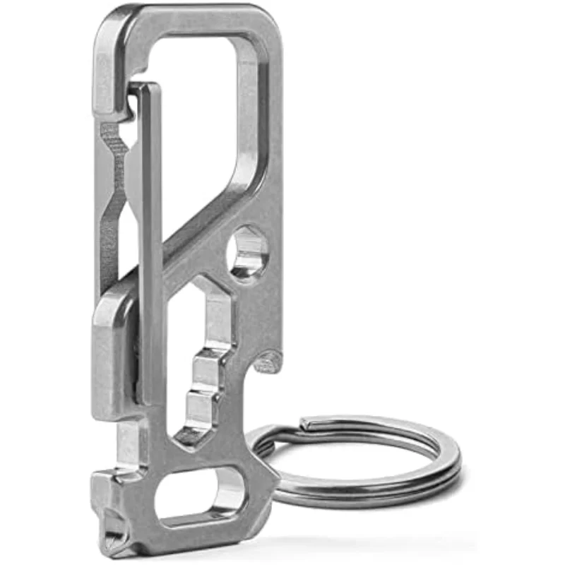 TISUR Edc Tactical Carabiner Key Chains Men Multitool for Outdoor Camping Key Ring Clip With 32mm Titanium Key Rings
TISUR Edc Tactical Carabiner Key Chains Men Multitool for Outdoor Camping Key Ring Clip With 32mm Titanium Key Rings