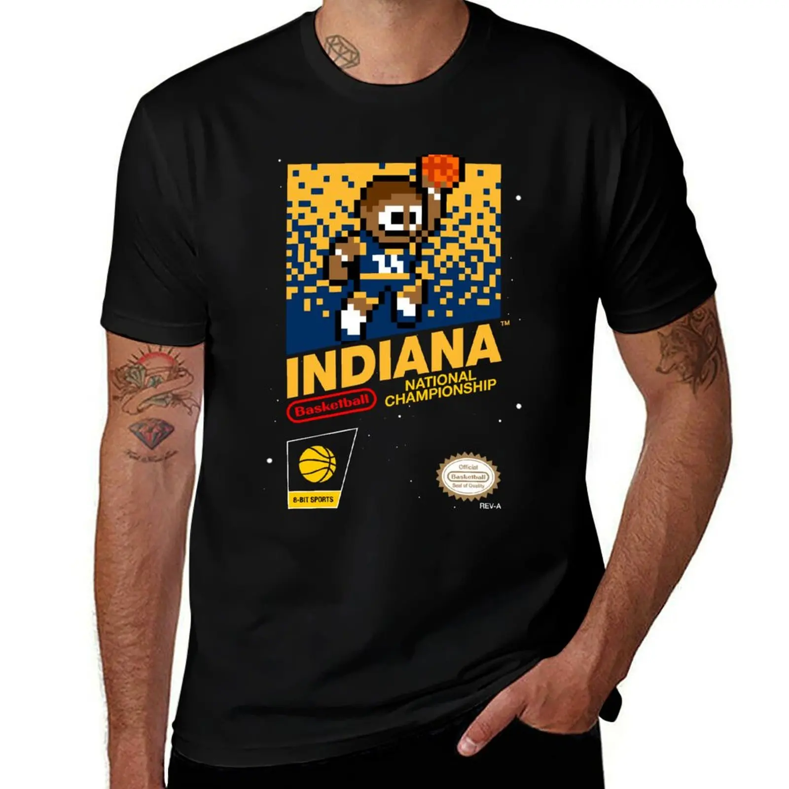 Indiana Pacers (8-bit Videogame Cart) T-Shirt basketball graphic tees for a boy anime clothes vintage Men's clothing
Indiana Pacers (8-bit Videogame Cart) T-Shirt basketball graphic tees for a boy anime clothes vintage Men's clothing