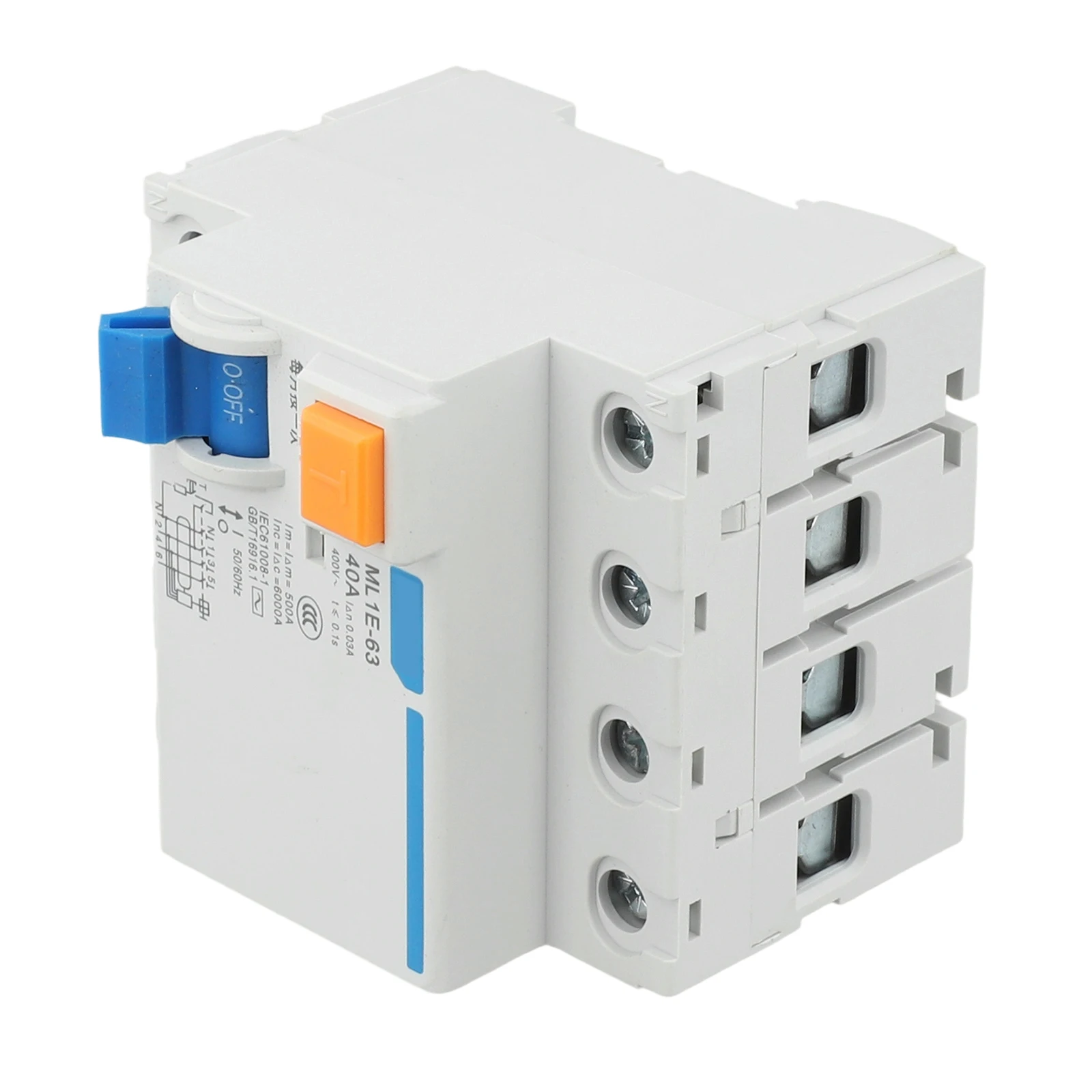 ML1E-63 3P+N Air Switch With Leakage Protector Household Circuit Breaker AC 400V Electrical Equipment & Supplies Parts
ML1E-63 3P+N Air Switch With Leakage Protector Household Circuit Breaker AC 400V Electrical Equipment & Supplies Parts