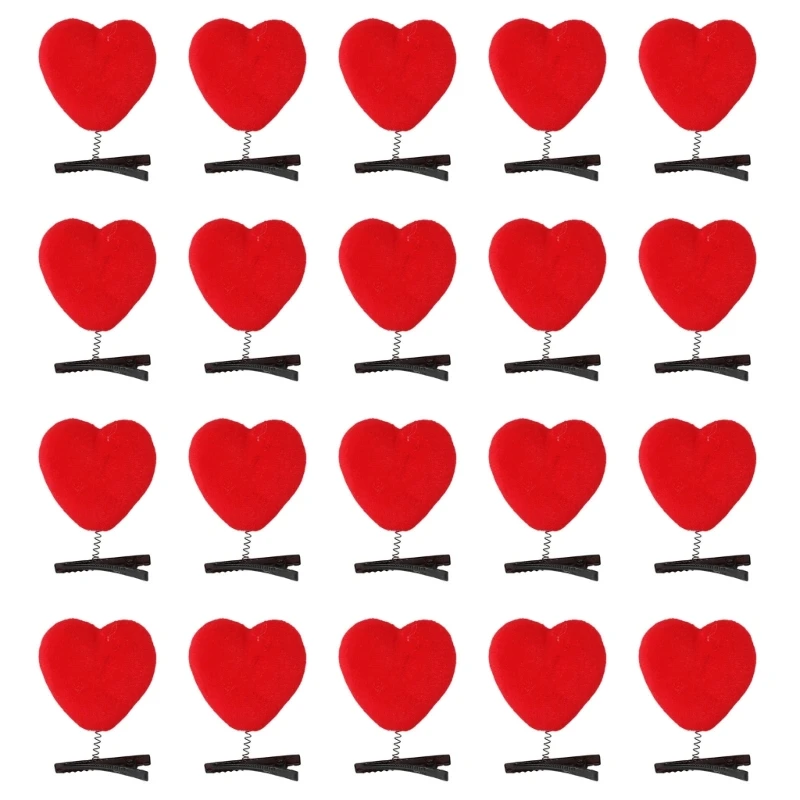 652F 20Pcs Cartoon Flocking Love Heart Hair Clip for Music Festivals Party Wear Valentines Celebration Barrettes for Adults
652F 20Pcs Cartoon Flocking Love Heart Hair Clip for Music Festivals Party Wear Valentines Celebration Barrettes for Adults