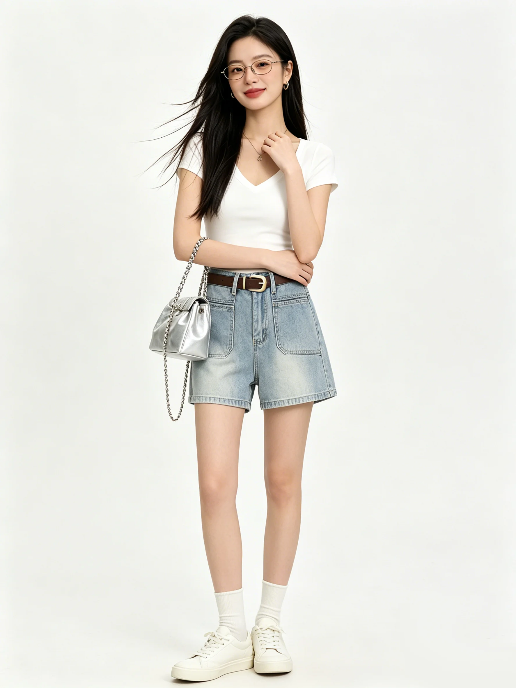 Light Blue High Waist Loose Women's Jeans Shorts Summer Slimming A-Line Wide Leg Pants Versatile Casual High Elasticity
Light Blue High Waist Loose Women's Jeans Shorts Summer Slimming A-Line Wide Leg Pants Versatile Casual High Elasticity